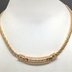 Vintage Christian Dior Crystal Choker Necklace